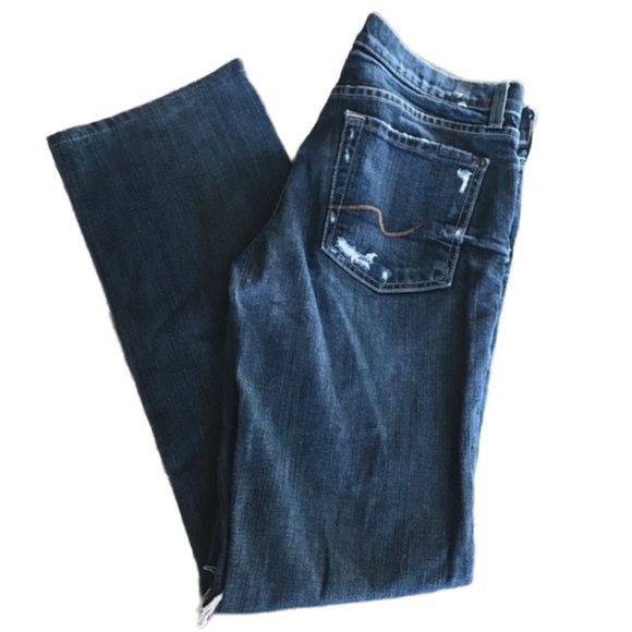 7 For All Mankind Denim - 7 mankind destroyed organic cotton jean size 28